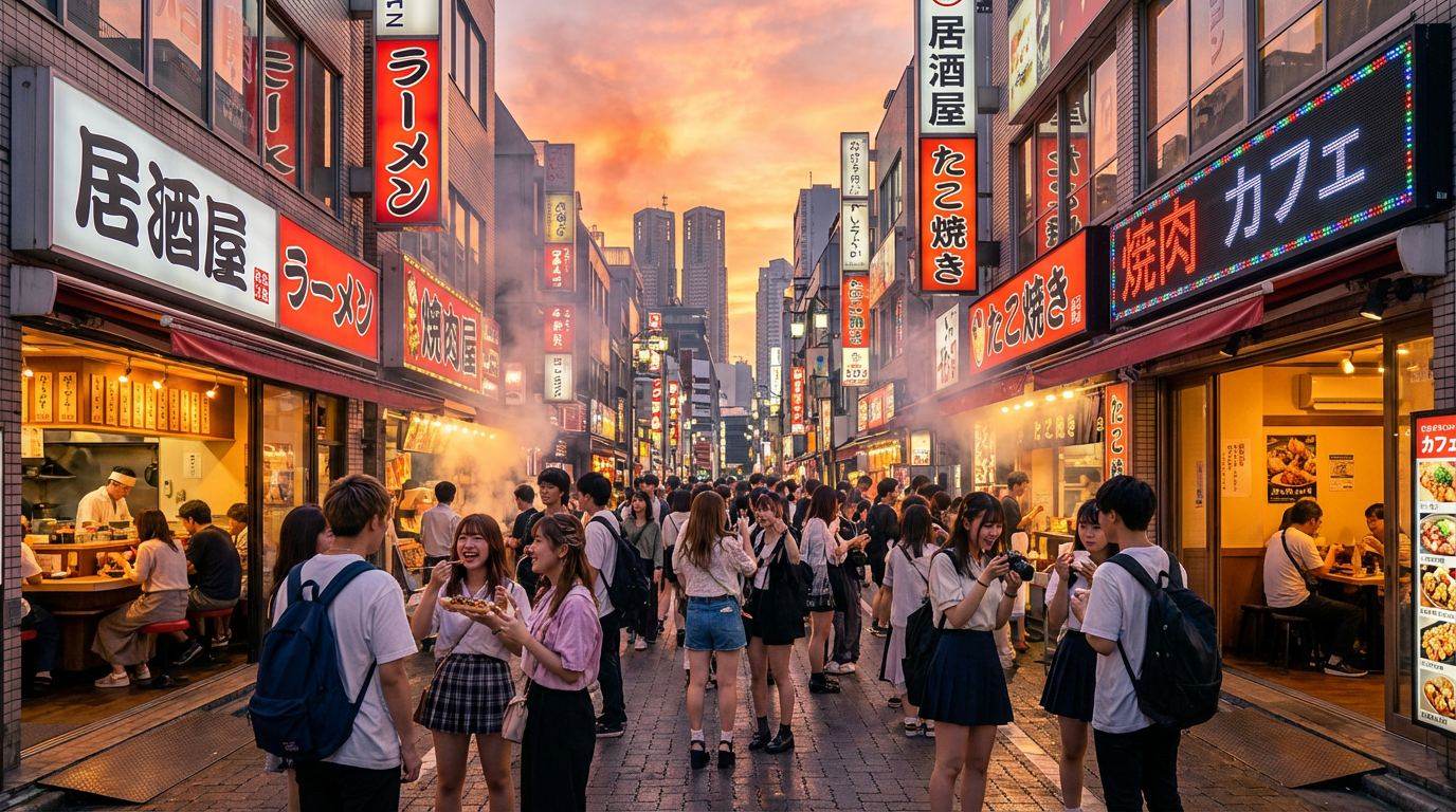 東京新宿區新大久保街景